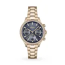 Pandora Gold-Tone Stainless Steel Watch with Blue Dial - 1502566